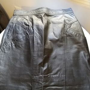Leather skirt